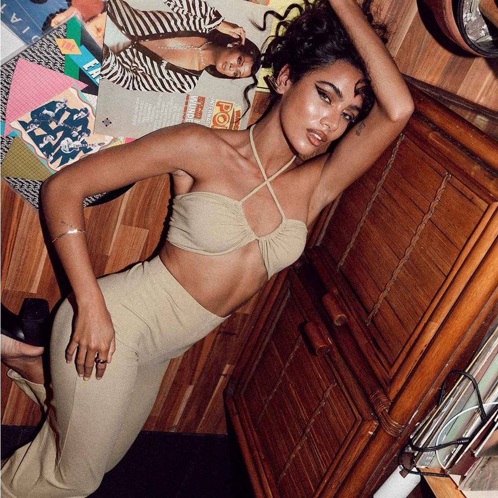 Princess Polly crop top/ high wasted set